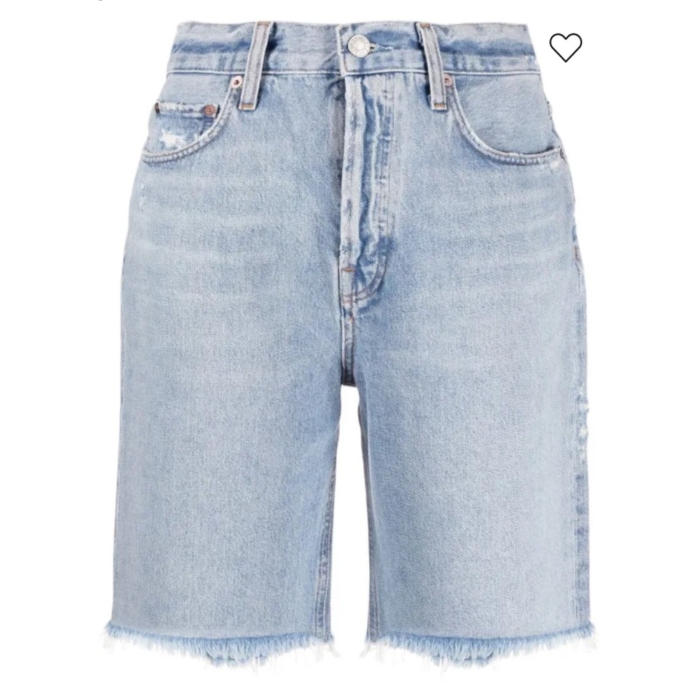 Agolde Rumi High Rise Long Jean Shorts